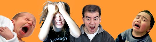 Strapazierte junge Mutter